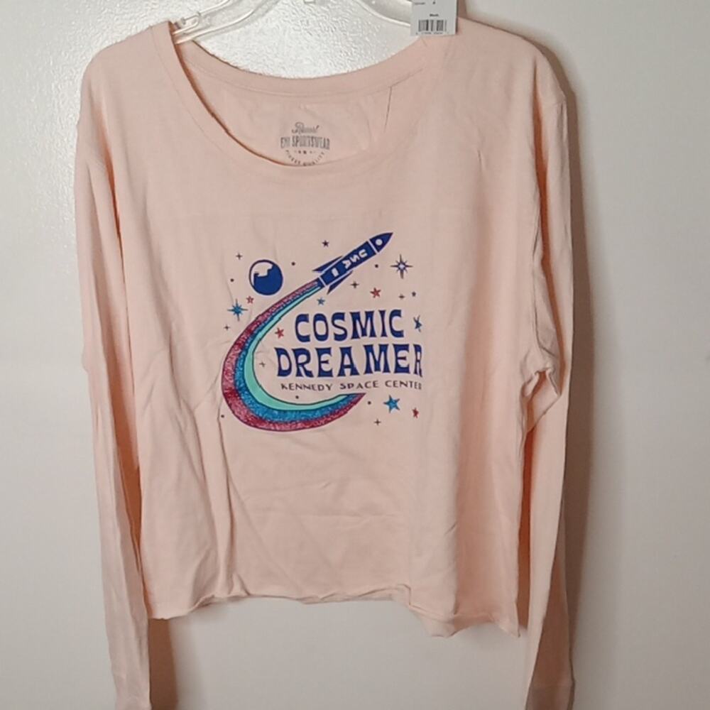 NWT Cosmic Dreamer Women's Size XL Cropped Long Sleeve Shirt. Athleisure